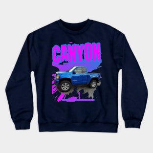 Purple Mini Canyon Splash Truck Crewneck Sweatshirt